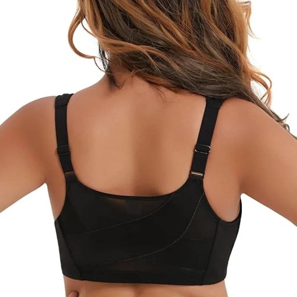 NWT Front Closure Full Coverage Back Support Posture Bra - Picture 2 of 3